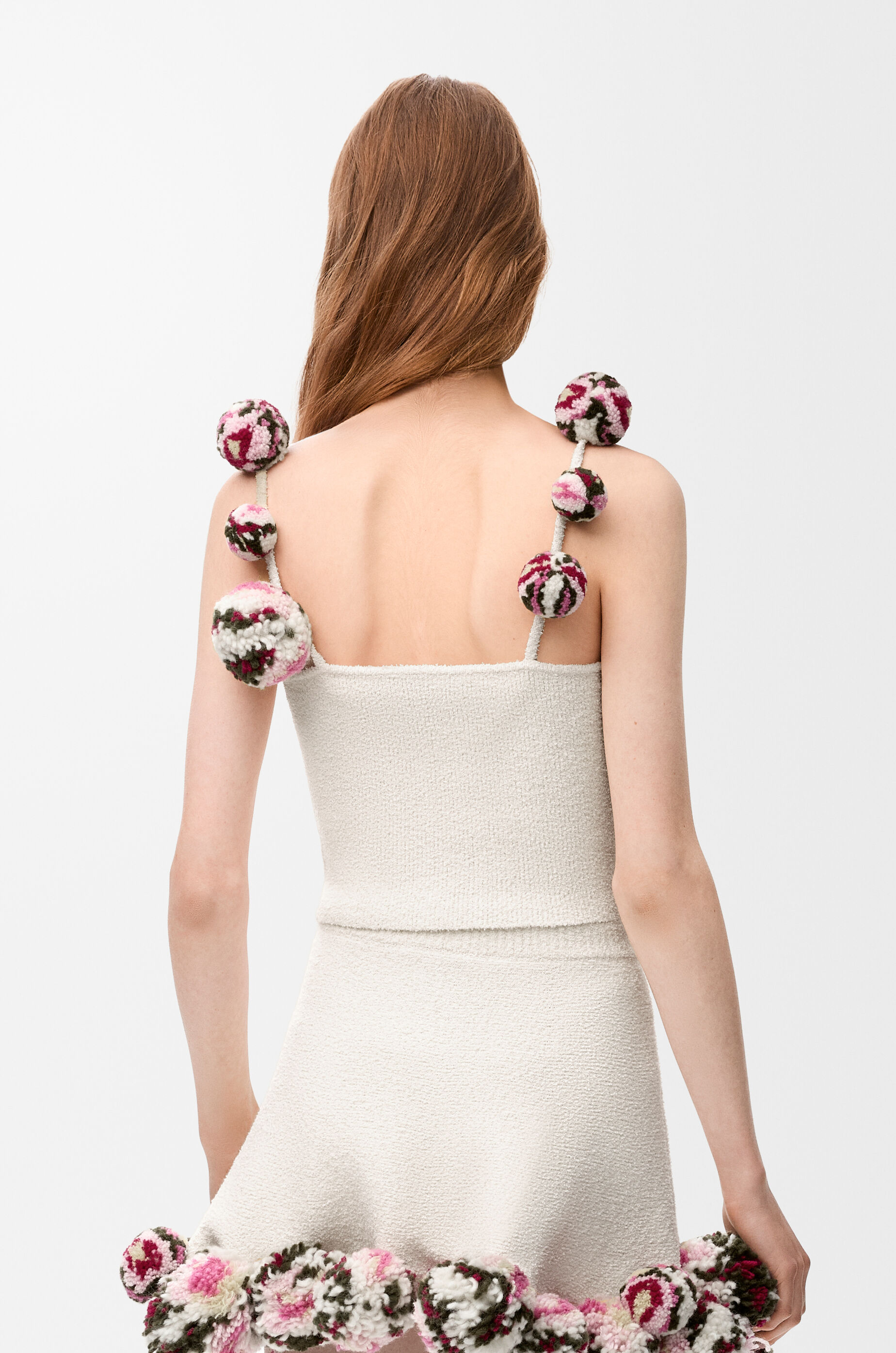 LOEWE Top in cotton blend White/Multicolor