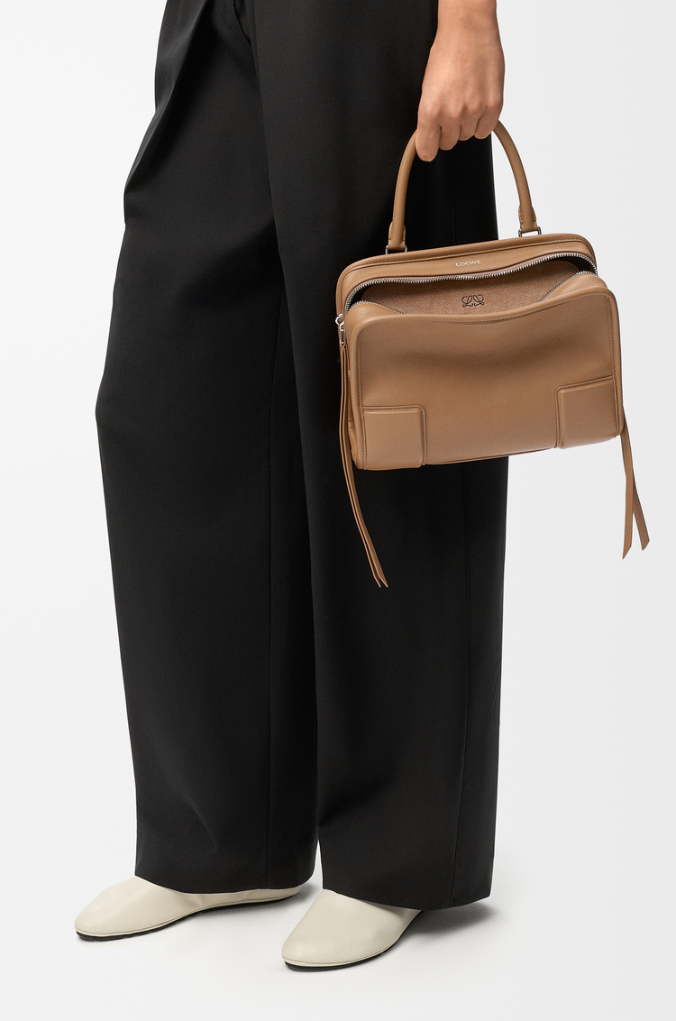 LOEWE Small Amazona 180 bag in soft calfskin Mocha