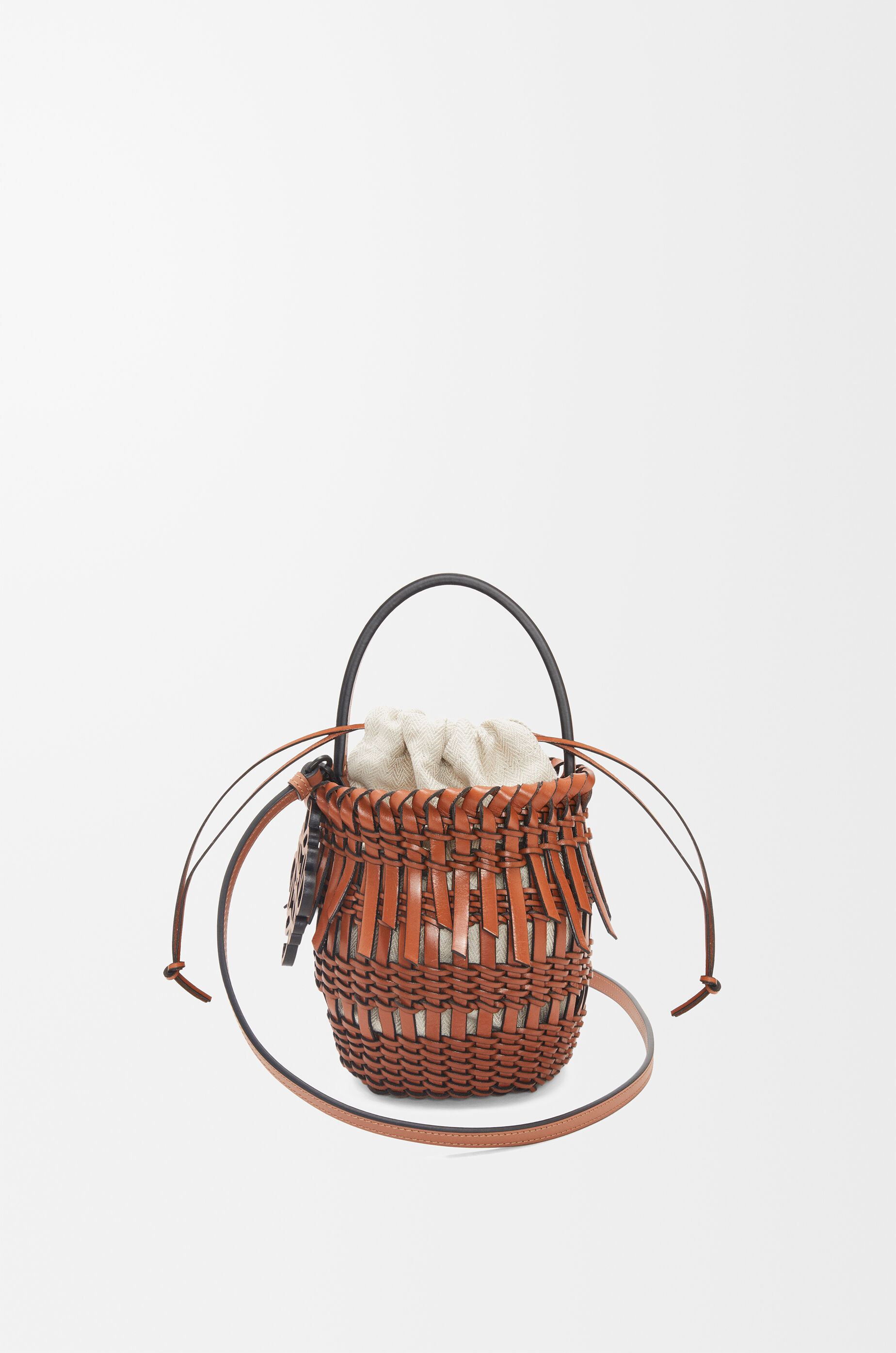 代引き人気 Bucket Fringe Small bag LOEWE - Brown calfskin in 帽子