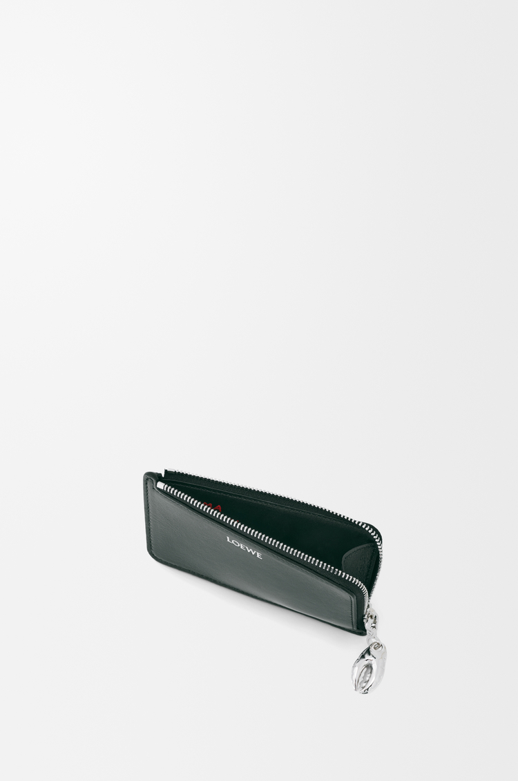 LOEWE Tarjetero-monedero Claw en piel de cordero brillante Negro