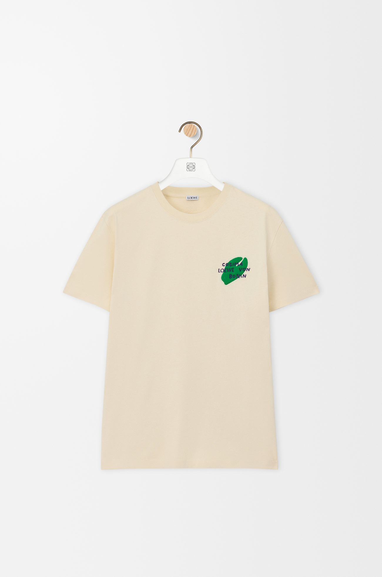 LOEWE Camiseta de corte holgado en algodón Crudo
