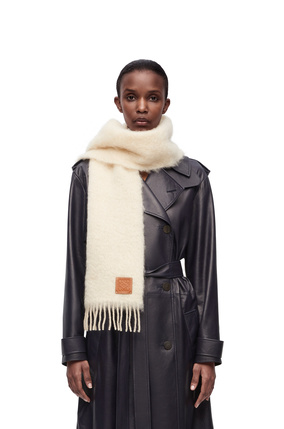 LOEWE Scarf in wool and mohair White plp_rd