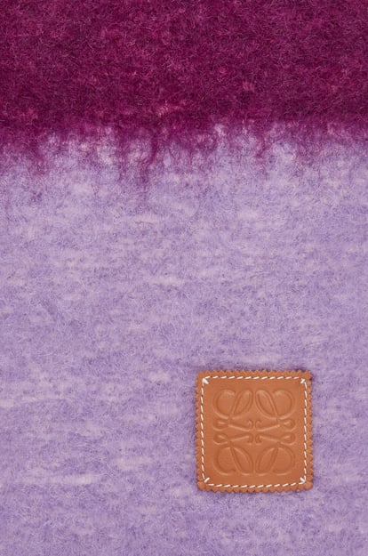LOEWE Scarf in mohair and wool Purple/Multicolor plp_rd