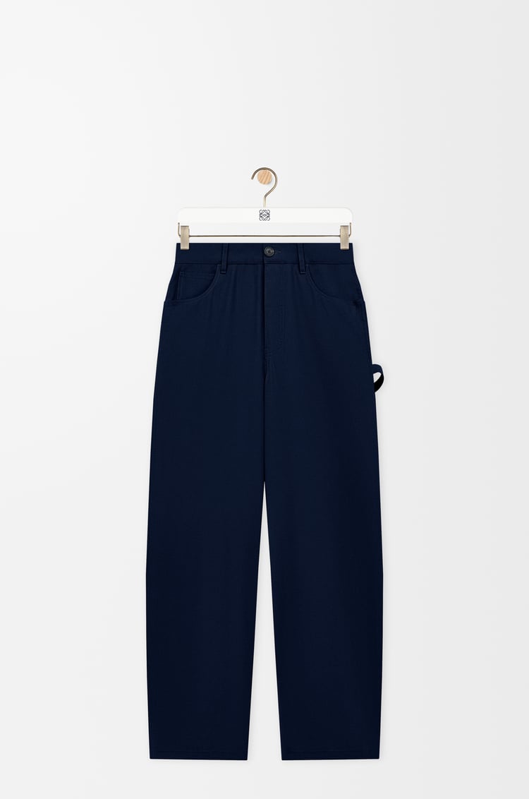 LOEWE 棉质工装长裤 海军蓝