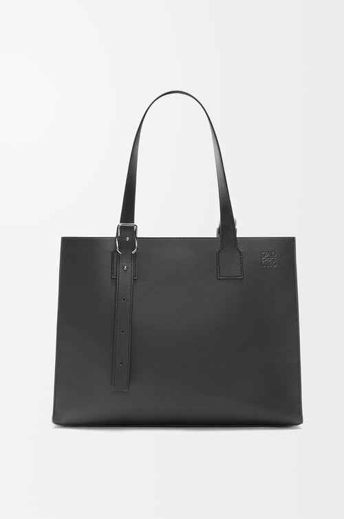 LOEWE Buckle horizontal tote in classic calfskin Umber plp_rd