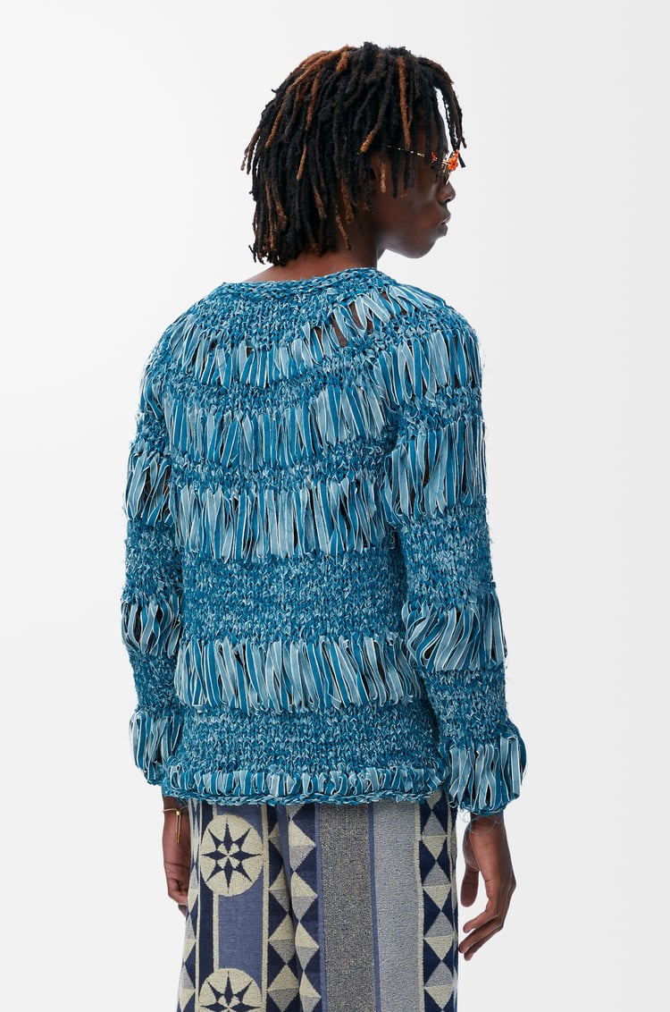 LOEWE Sweater in cotton blend Turquoise