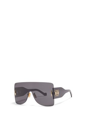 LOEWE Gafas de sol rectangulares tipo máscara en nylon Negro plp_rd