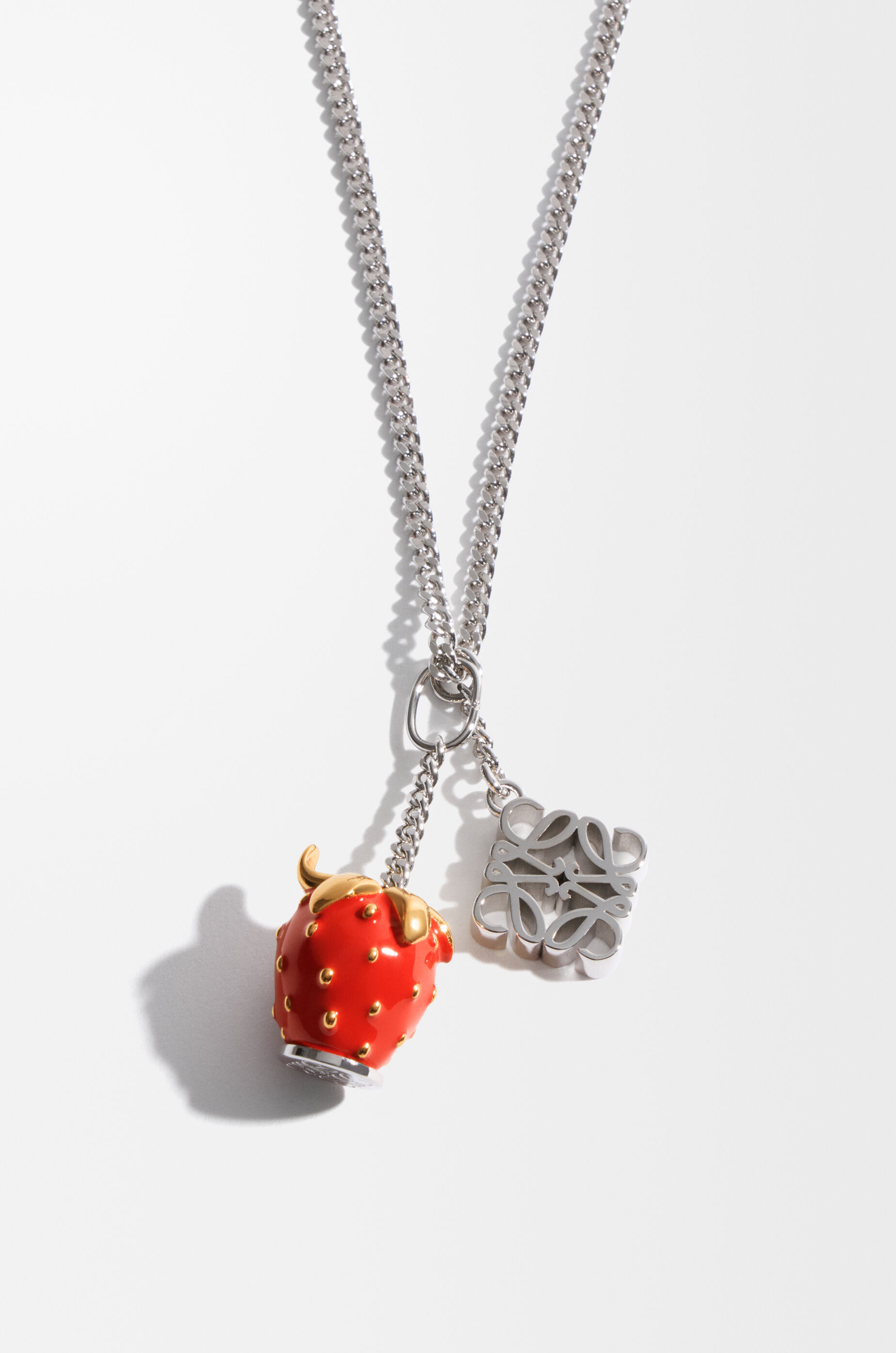 シルバー ネックレス LOEWE Personalisation necklace in metal Silver - LOEWE USA Official Website