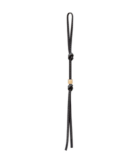 LOEWE Small Anagram strap in calfskin and brass Black/Gold plp_rd