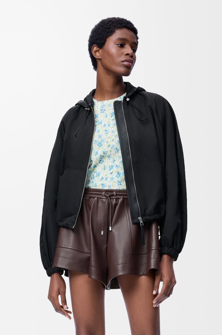 LOEWE Veste ballon en cupro mélangé Noir
