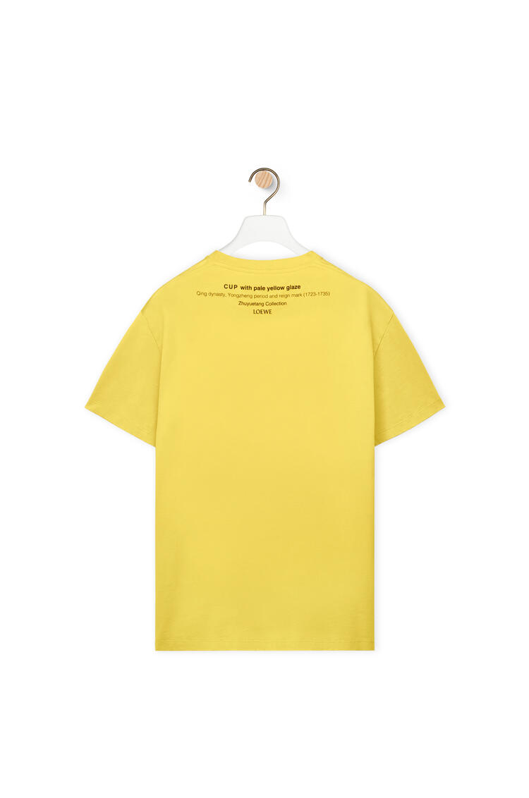 LOEWE Ceramic print T-shirt in cotton Yellow