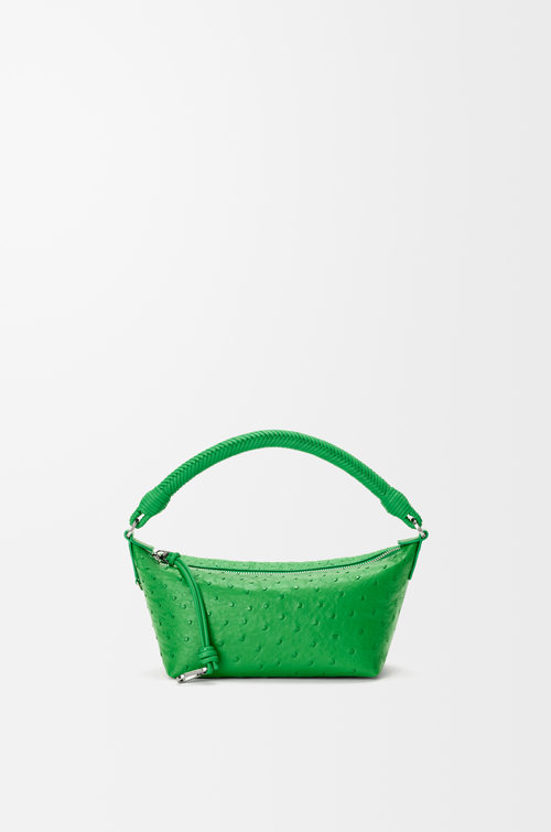 LOEWE 鴕鳥皮 Cala Mini 包款 四葉草綠色