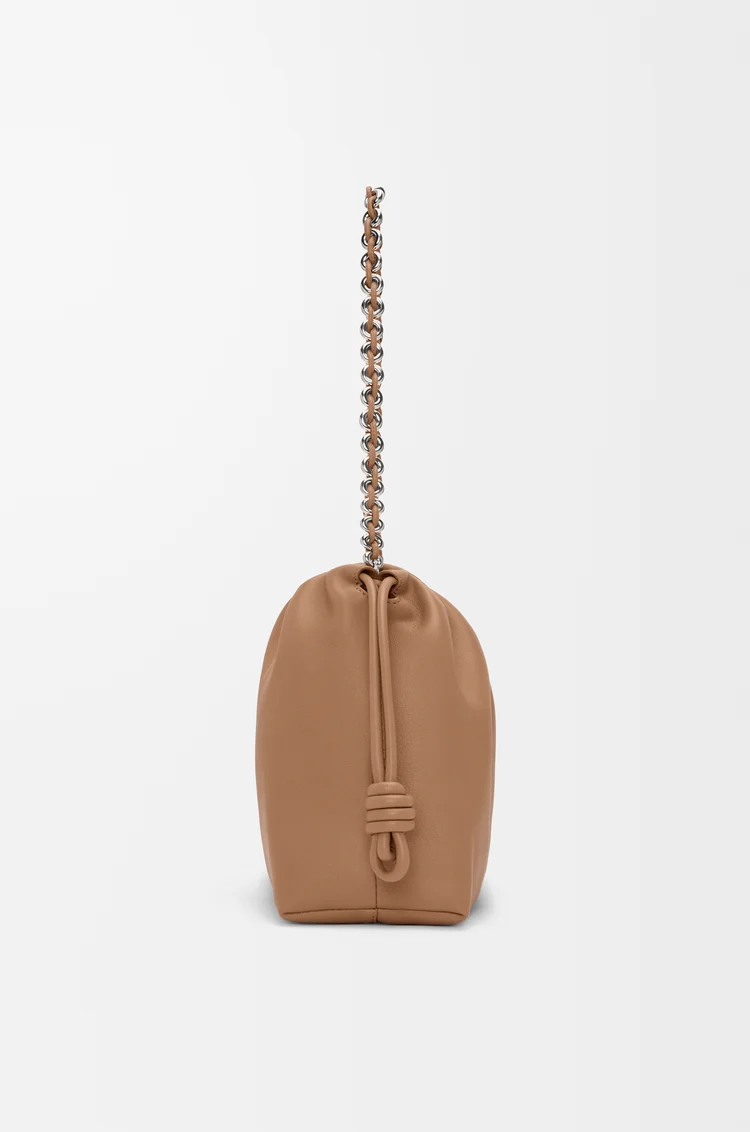 LOEWE Medium Flamenco purse in mellow nappa lambskin Mocha