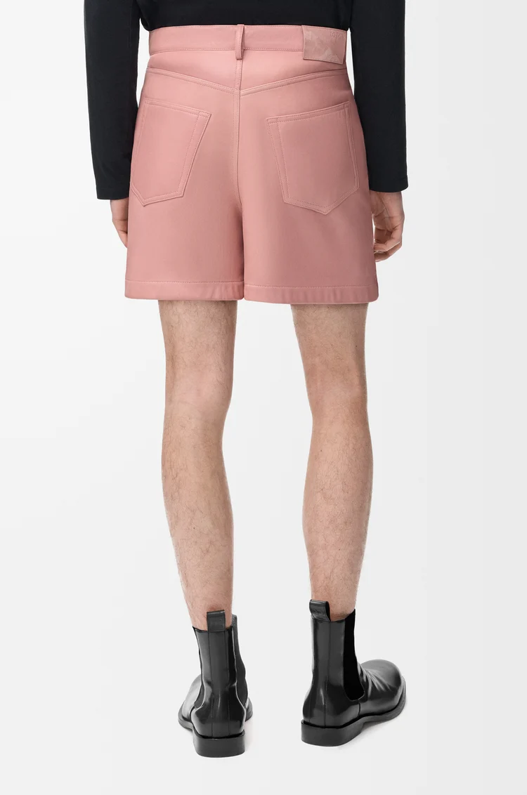 LOEWE Short in nappa di agnello Rosa Chiaro