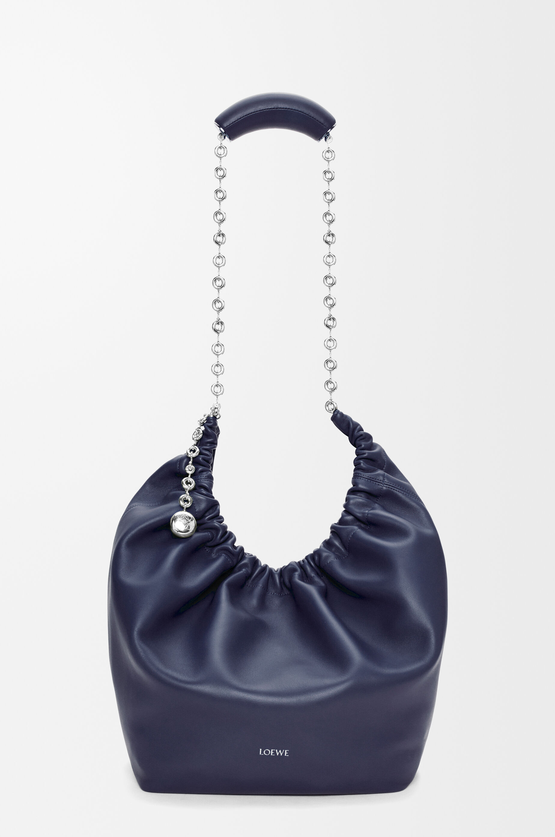 LOEWE Medium Squeeze bag in nappa lambskin Abyss Blue