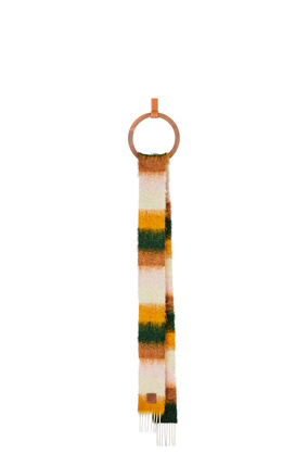 LOEWE Stripe scarf in mohair Orange/Yellow plp_rd