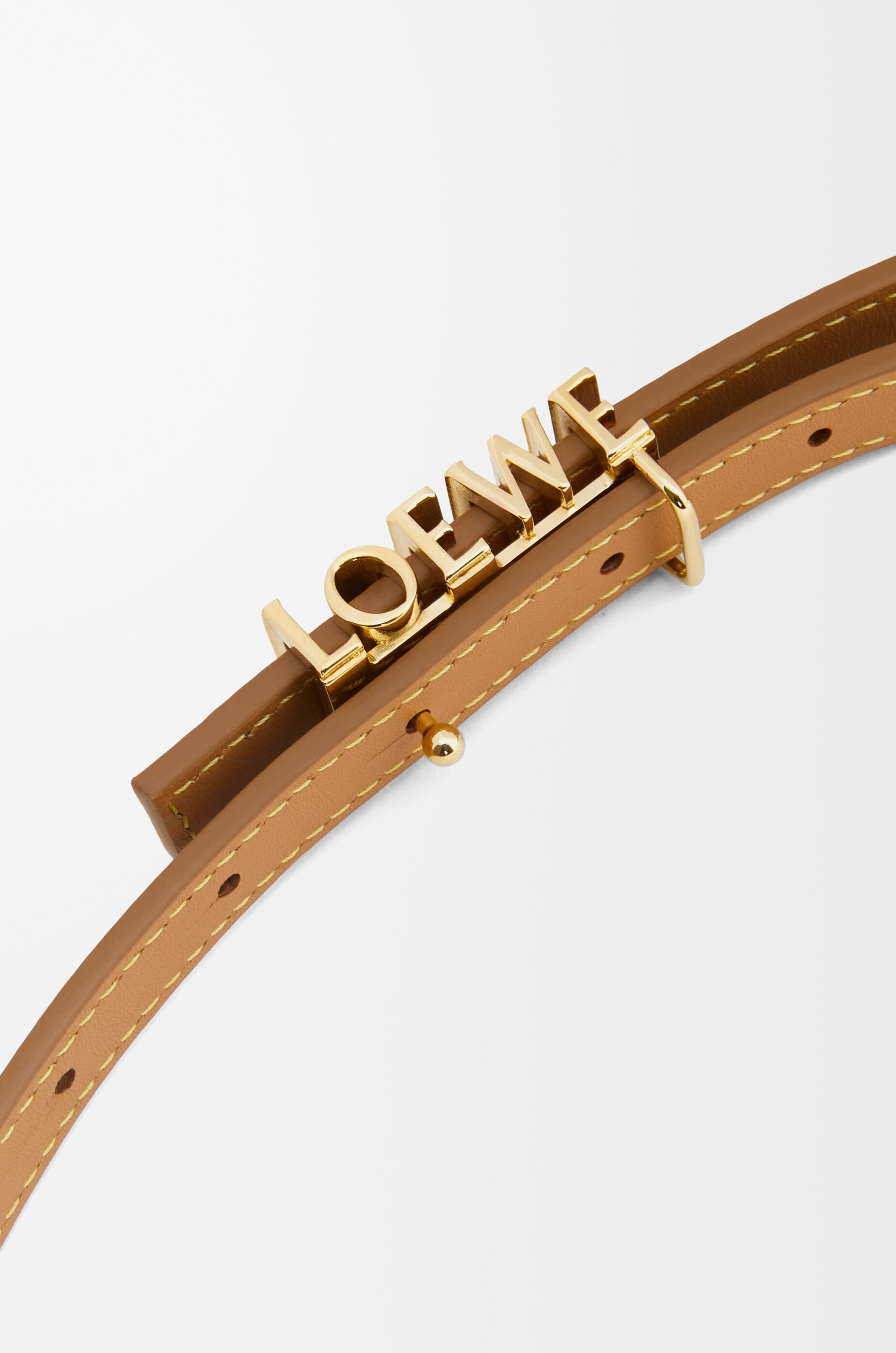 LOEWE Graphic belt in smooth calfskin Brown - LOEWE