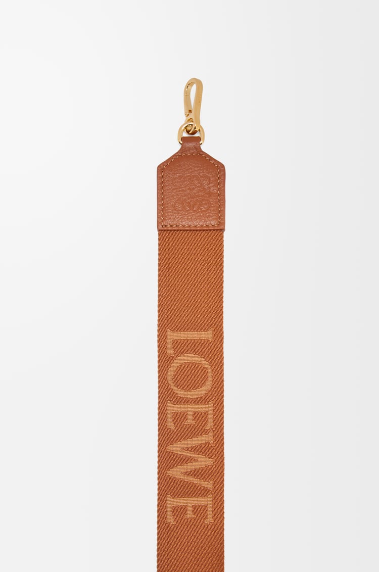 LOEWE LOEWE ウェビング ストラップ（ウール&カーフ） タン