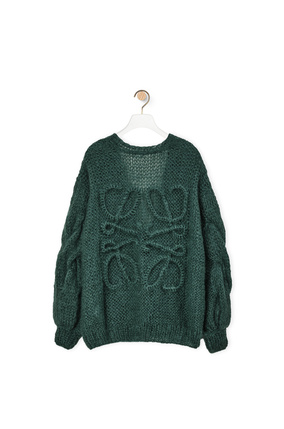 LOEWE Cardigan in mohair Forest Green plp_rd