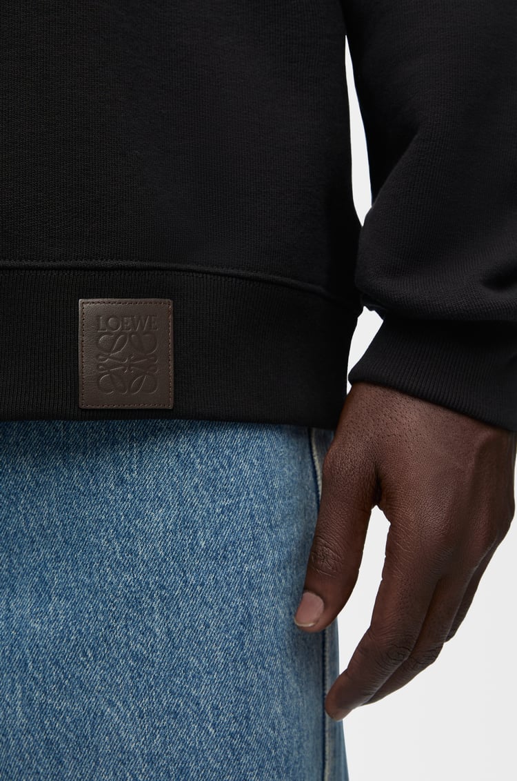 LOEWE Puzzle relaxed fit hoodie in cotton Black