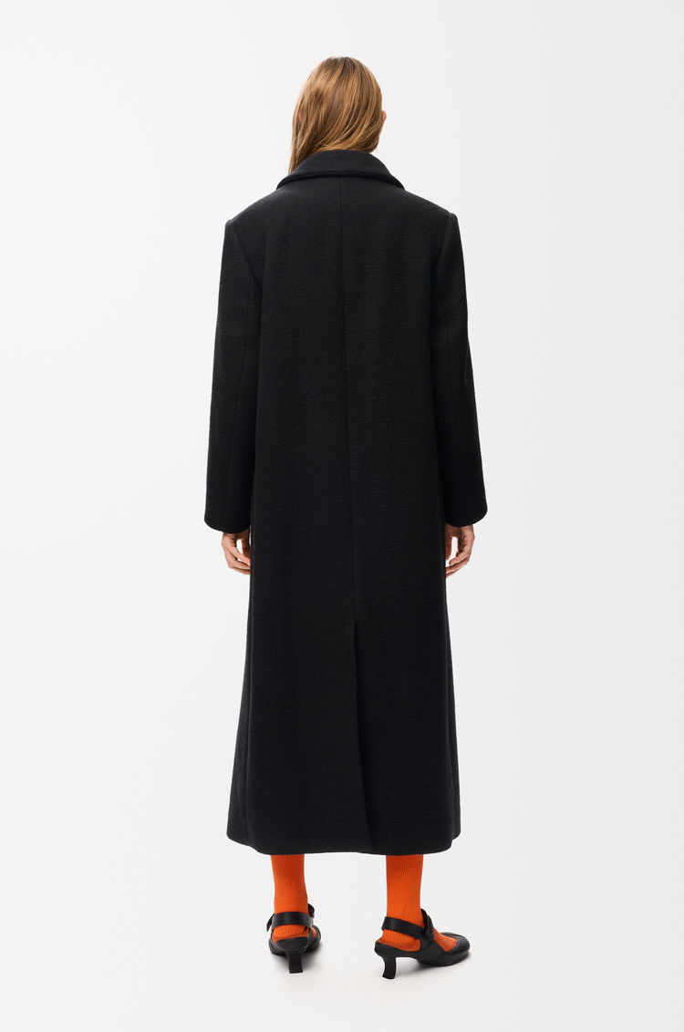 LOEWE Abrigo con capucha en cashmere Negro