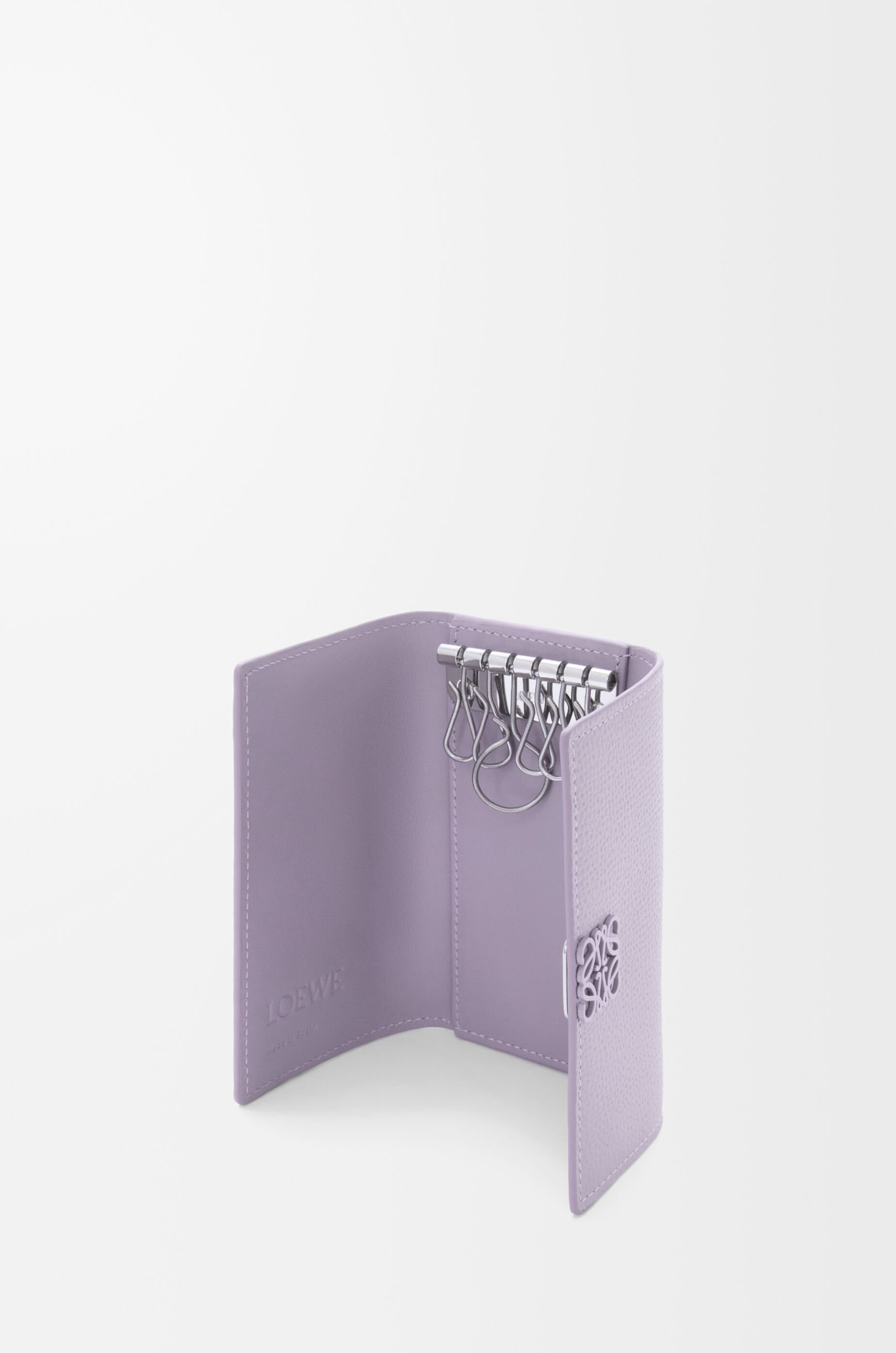 アナグラム キーケース（ペブルグレインカーフ） パープル - LOEWE