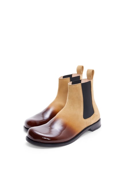 LOEWE Campo Chelsea boot in suede calfskin 樹根色 plp_rd