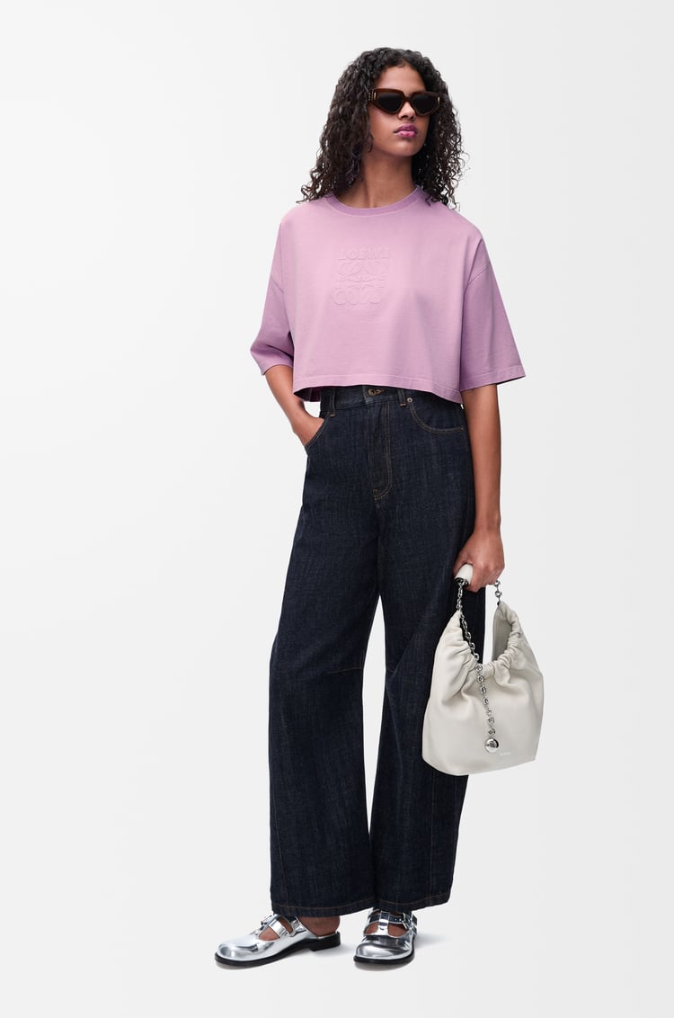 LOEWE クロップド Tシャツ（コットン） ライラック