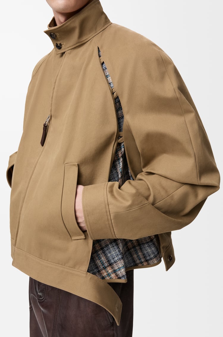 LOEWE Zip-up jacket in cotton Beige