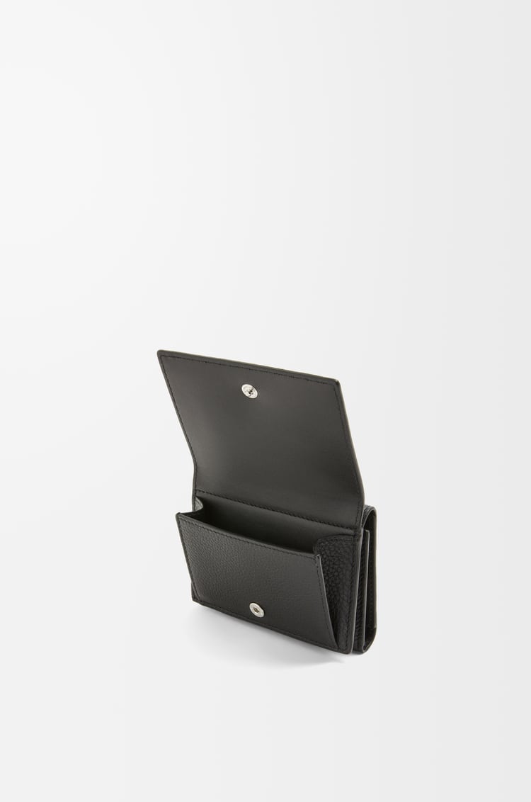 LOEWE Trifold wallet in soft grained calfskin Black