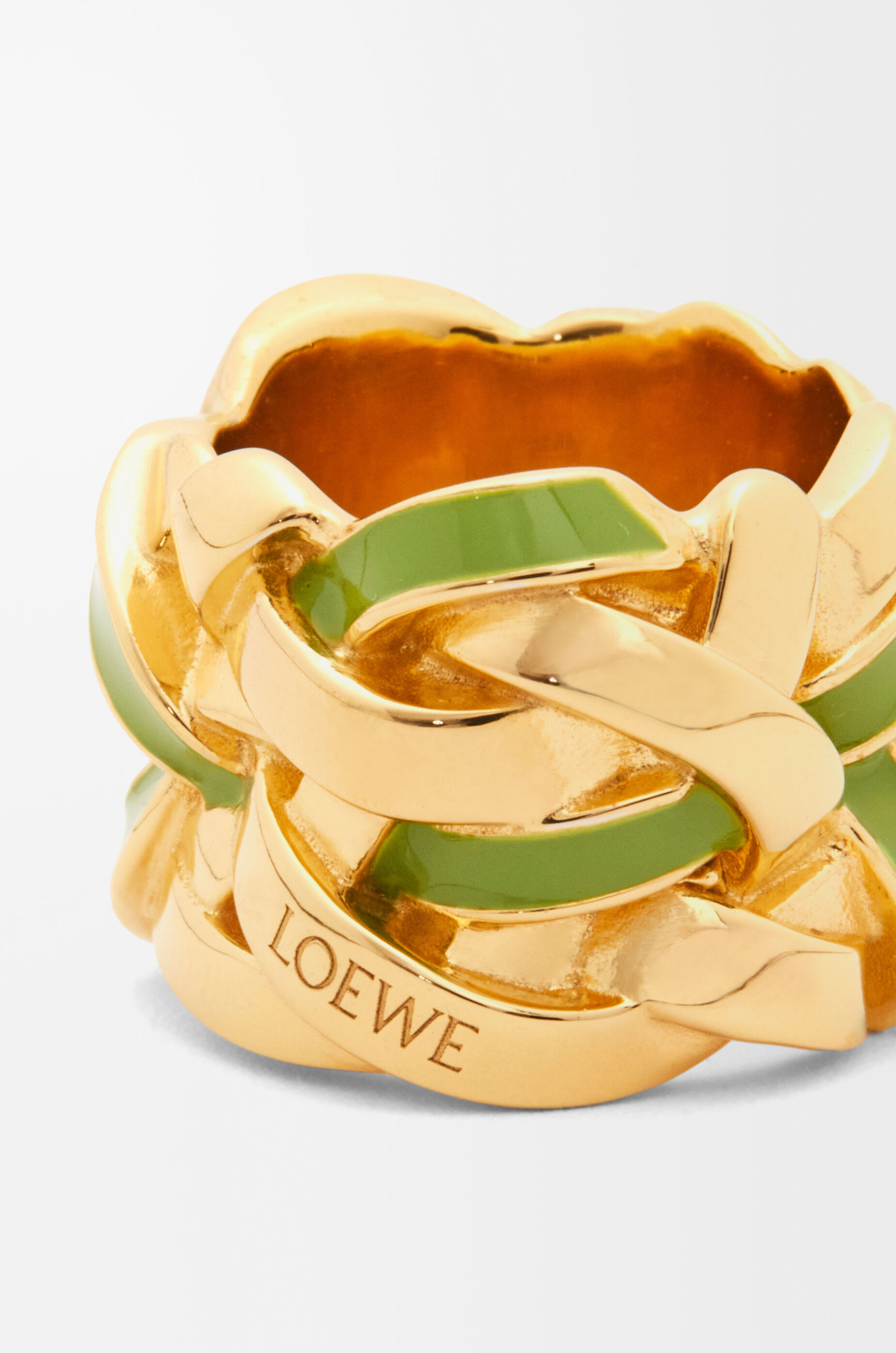 ネスト リング（スターリングシルバー＆エナメル） ゴールド - LOEWE