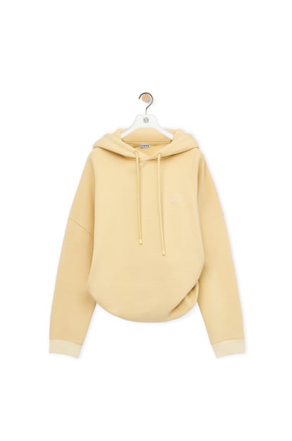 LOEWE Draped hoodie in cotton Vanilla plp_rd
