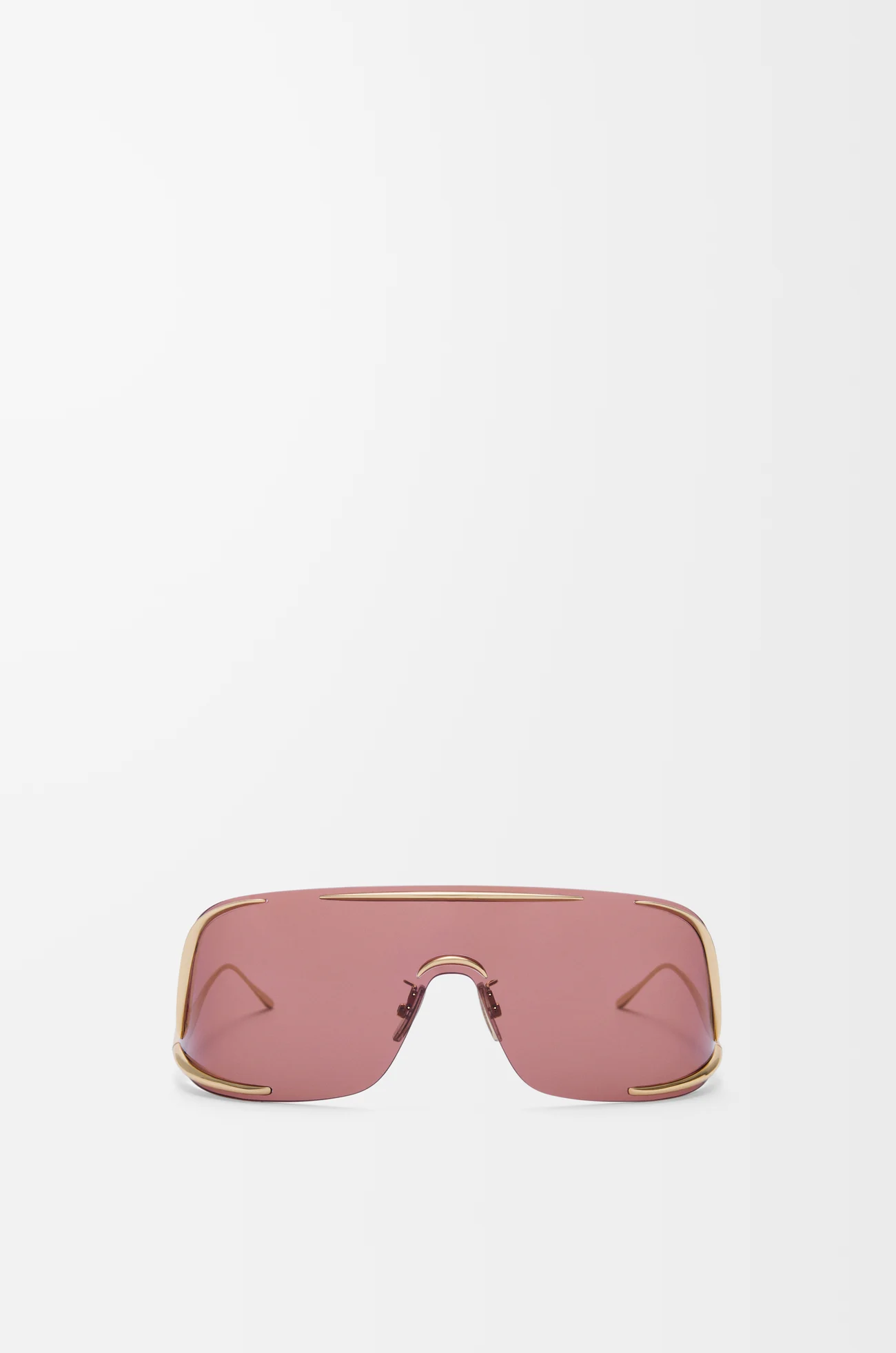 LOEWE シールド マスク サングラス バーガンディ