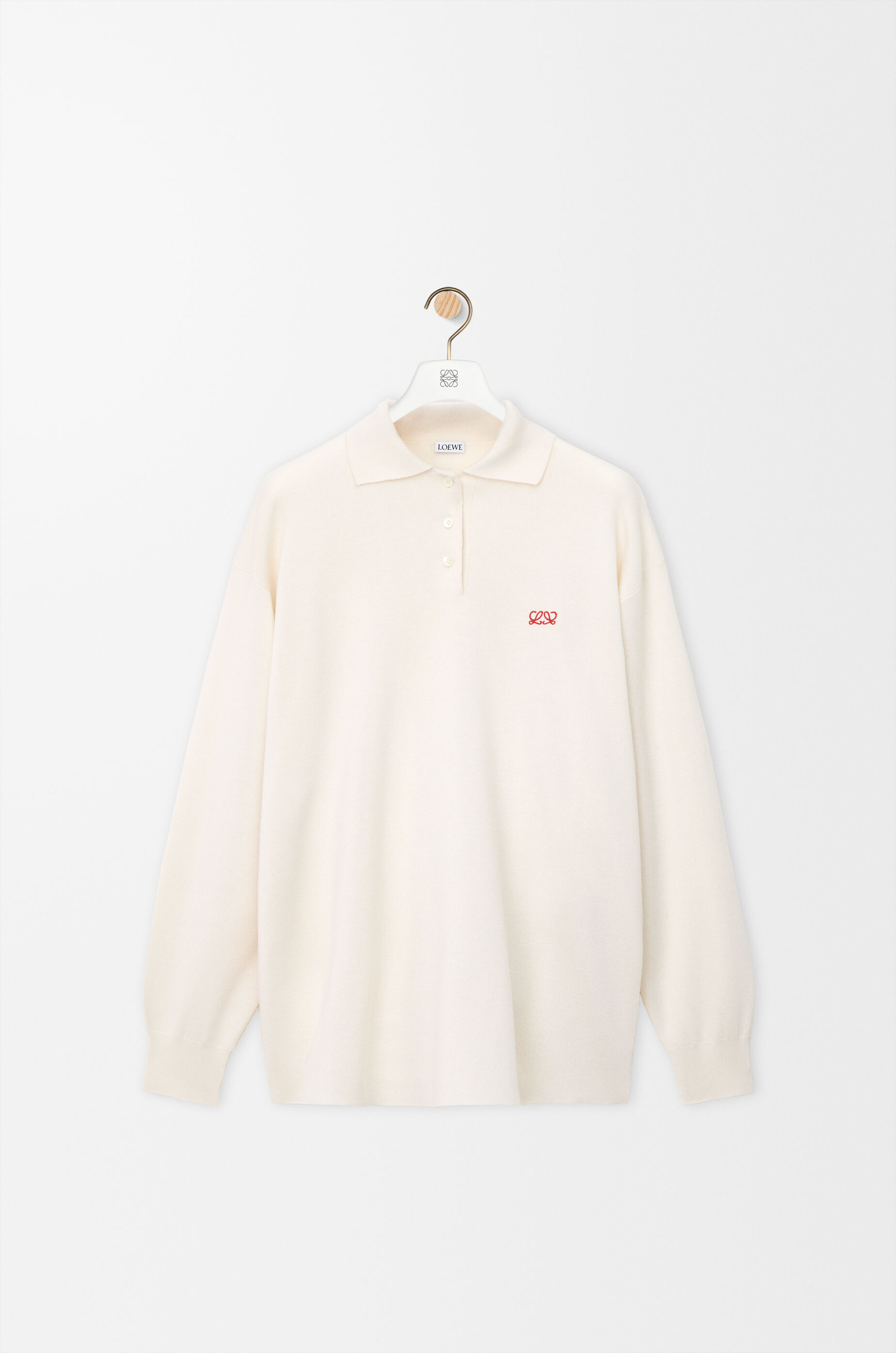 ポロ セーター（カシミヤ&シルクブレンド） ホワイト - LOEWE Japan