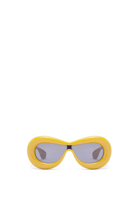 LOEWE Gafas de sol tipo máscara en acetato Amarillo