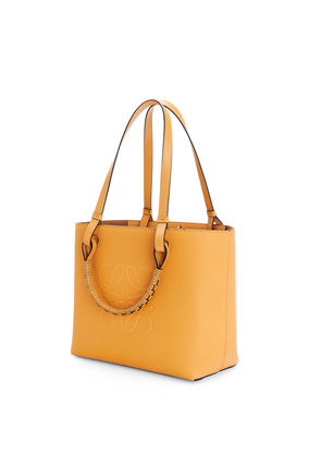 LOEWE Small Anagram Tote in grained calfskin Saffron Yellow