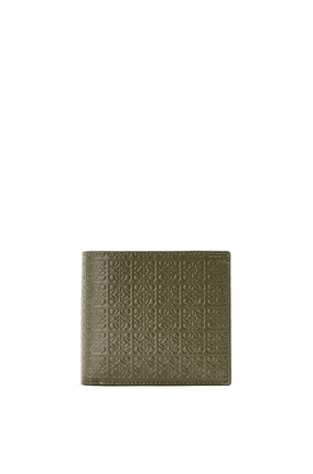 LOEWE Repeat bifold coin wallet in embossed silk calfskin Autumn Green plp_rd