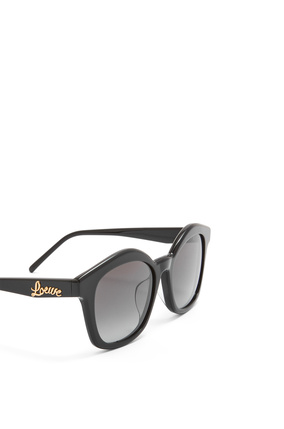 LOEWE Browline sunglasses in acetate Shiny Black plp_rd