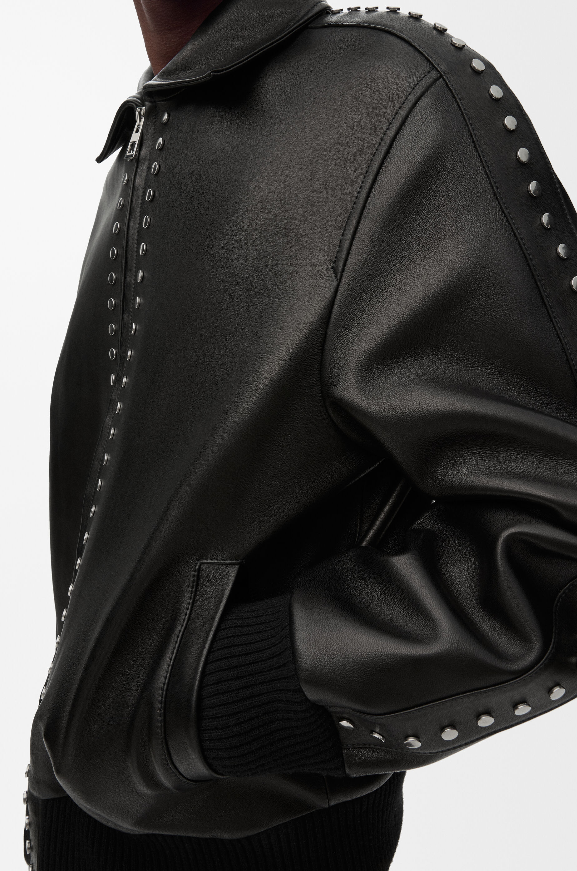 カッシーニ LOEWE ロエベボンバージャケット（ナパラム） ボンバー ジャケット（ナパラム） ブラウン - LOEWE