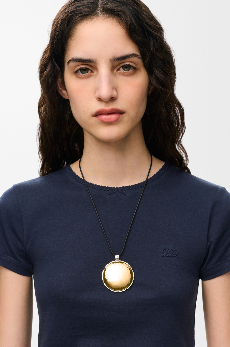 LOEWE Collar con diseño inflado Plateado/Dorado