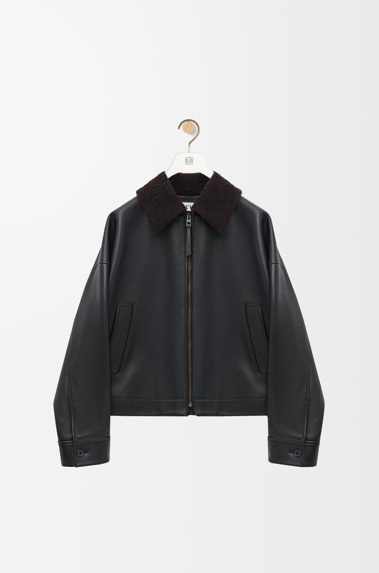 LOEWE Chaqueta en piel napa de cordero Negro