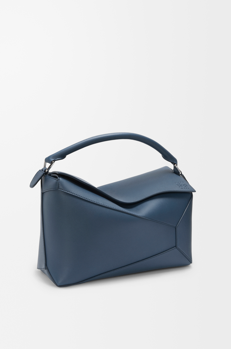 LOEWE Bolso Puzzle grande en piel de ternera Tinte Índigo