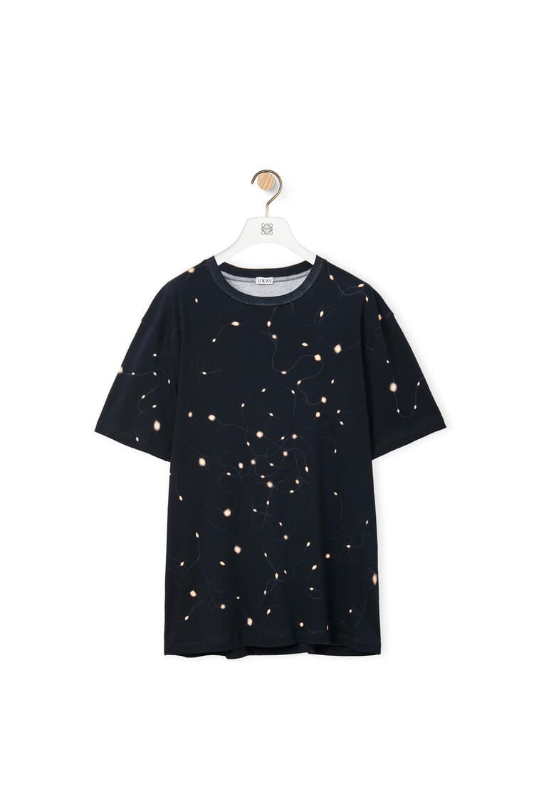 LOEWE Camiseta en algodón con estampado de luces Negro
