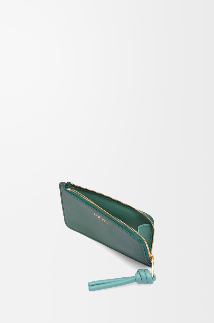 LOEWE ノット コインカードホルダー（シャイニーナパカーフ） ベチバー/ウォーター