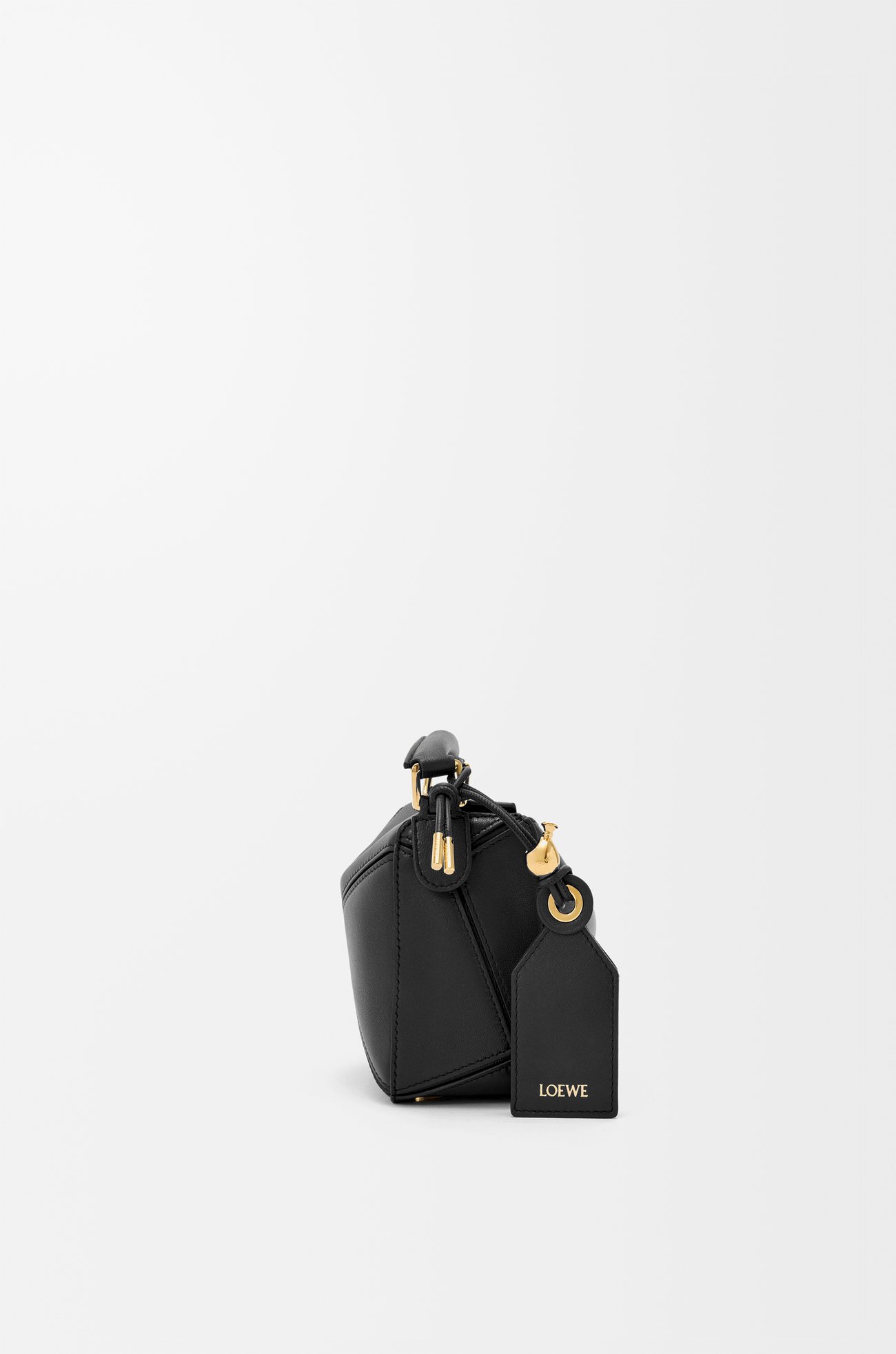 LOEWE Mini Featherlight Puzzle bag in nappa lambskin Black