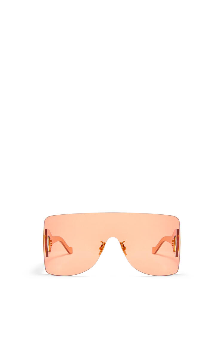 LOEWE Rectangular mask sunglasses in nylon Orange
