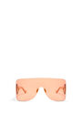 LOEWE Gafas de sol montura máscara rectangular en nylon Naranja