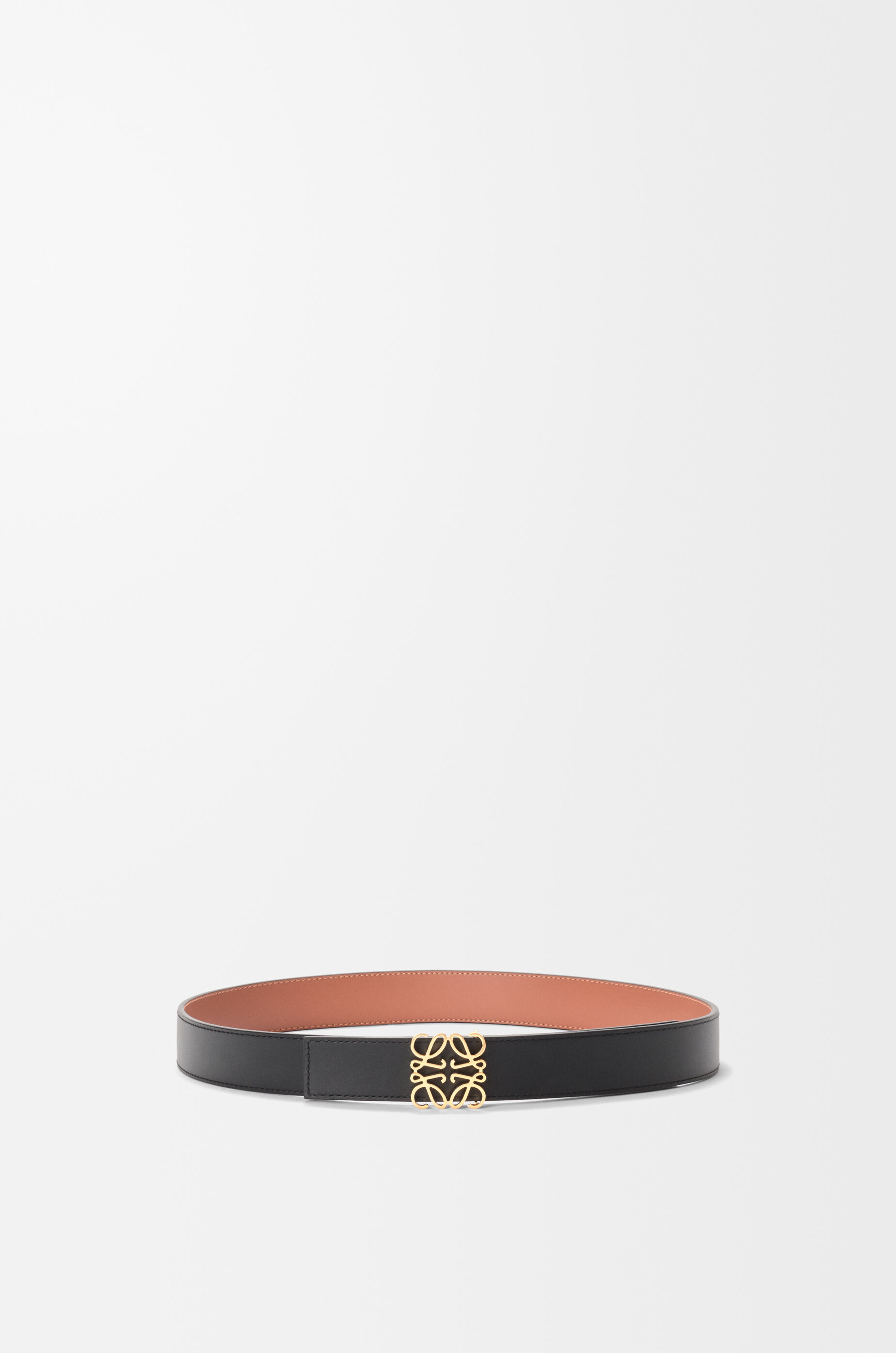 LOEWE / リバーシブルアナグラムベルト リバーシブル アナグラム ベルト（スムースカーフ） ブラウン - ロエベ