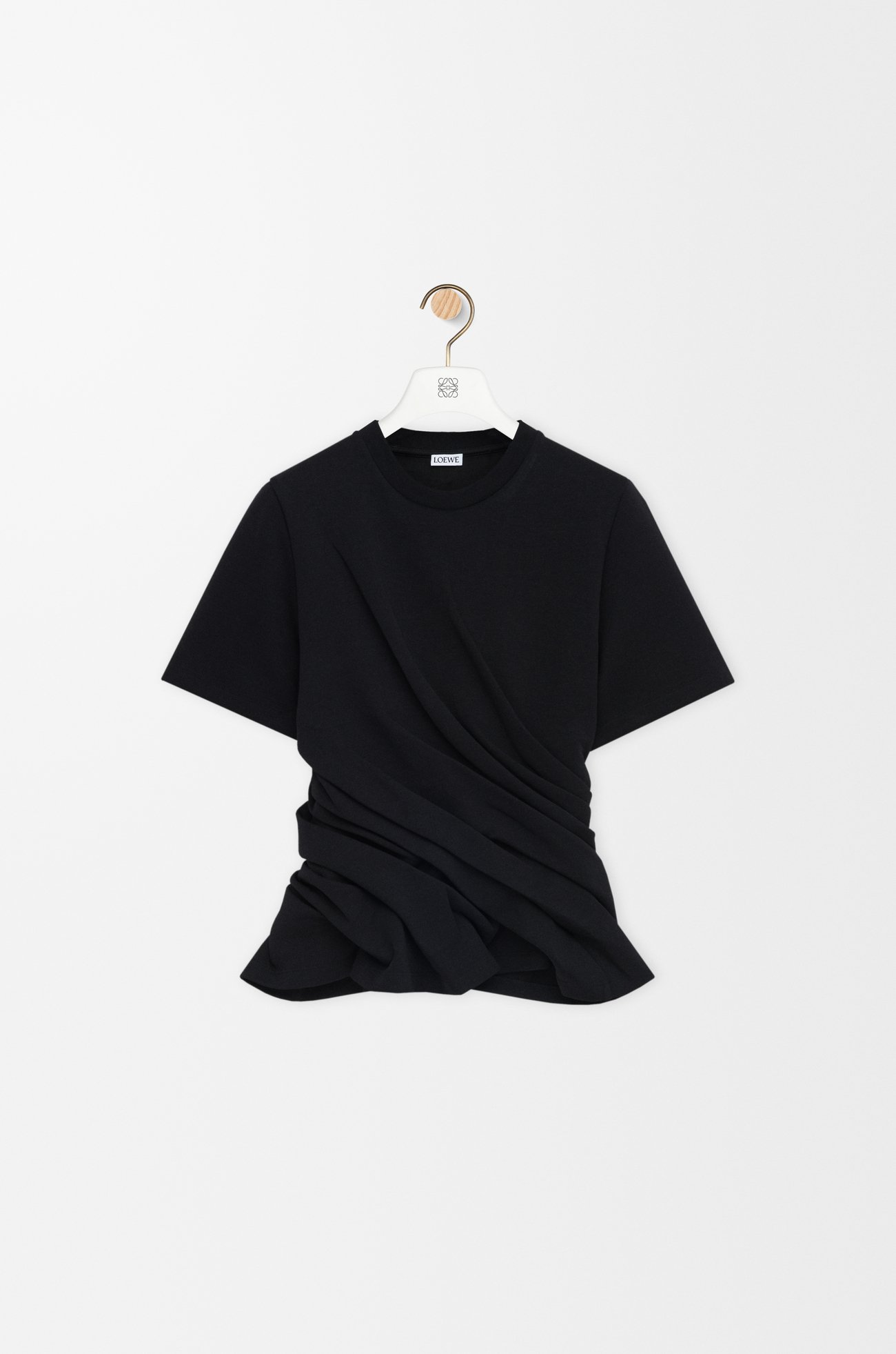 LOEWE Twisted top in cotton blend Black