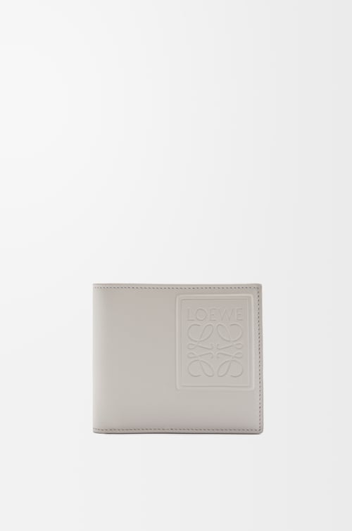 LOEWE Bifold coin wallet in satin calfskin Shell Grey